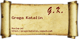 Grega Katalin névjegykártya